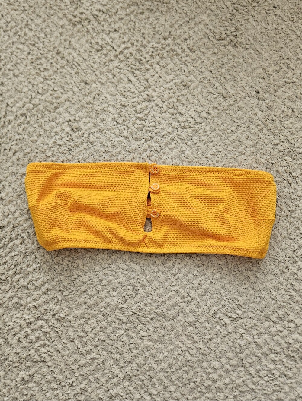 AERIE Bandeau Swim Top Tangerine Orange XS